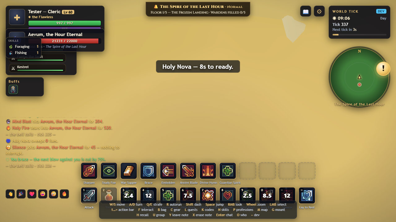 Cleric on the raid’s final floor